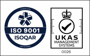 Base3 ISO 9001 certified IT company - ISOQAR and UKAS Management Systems accreditation badges