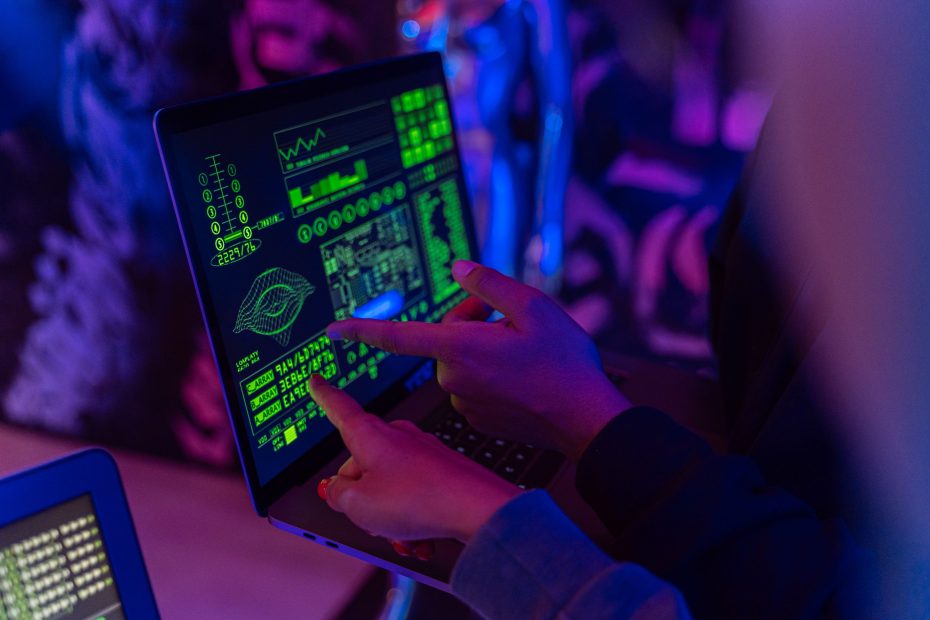 Person analysing cybersecurity data as part of the DCC scheme